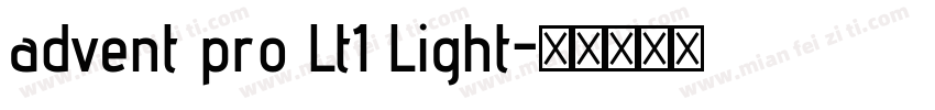 advent pro Lt1 Light字体转换